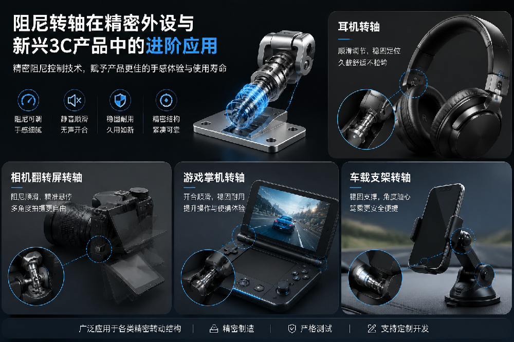 阻尼转轴在精密外设与新兴3C产品中的进阶应用