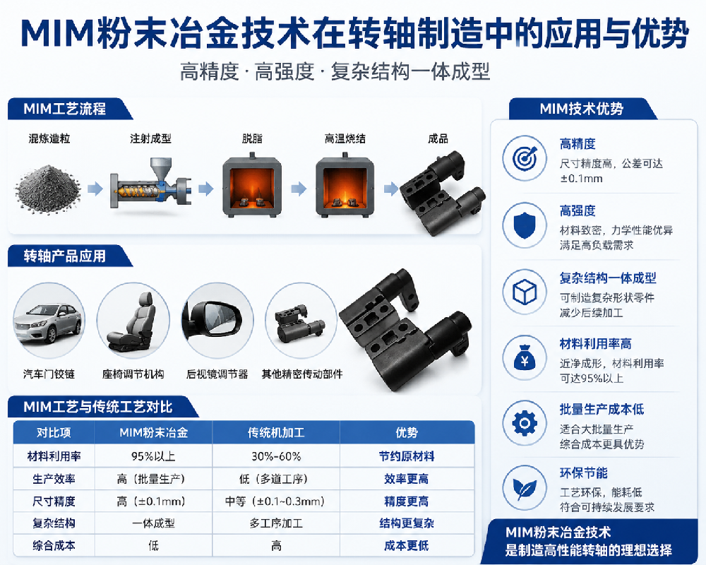粉末冶金技术在转轴制造中的应用与优势